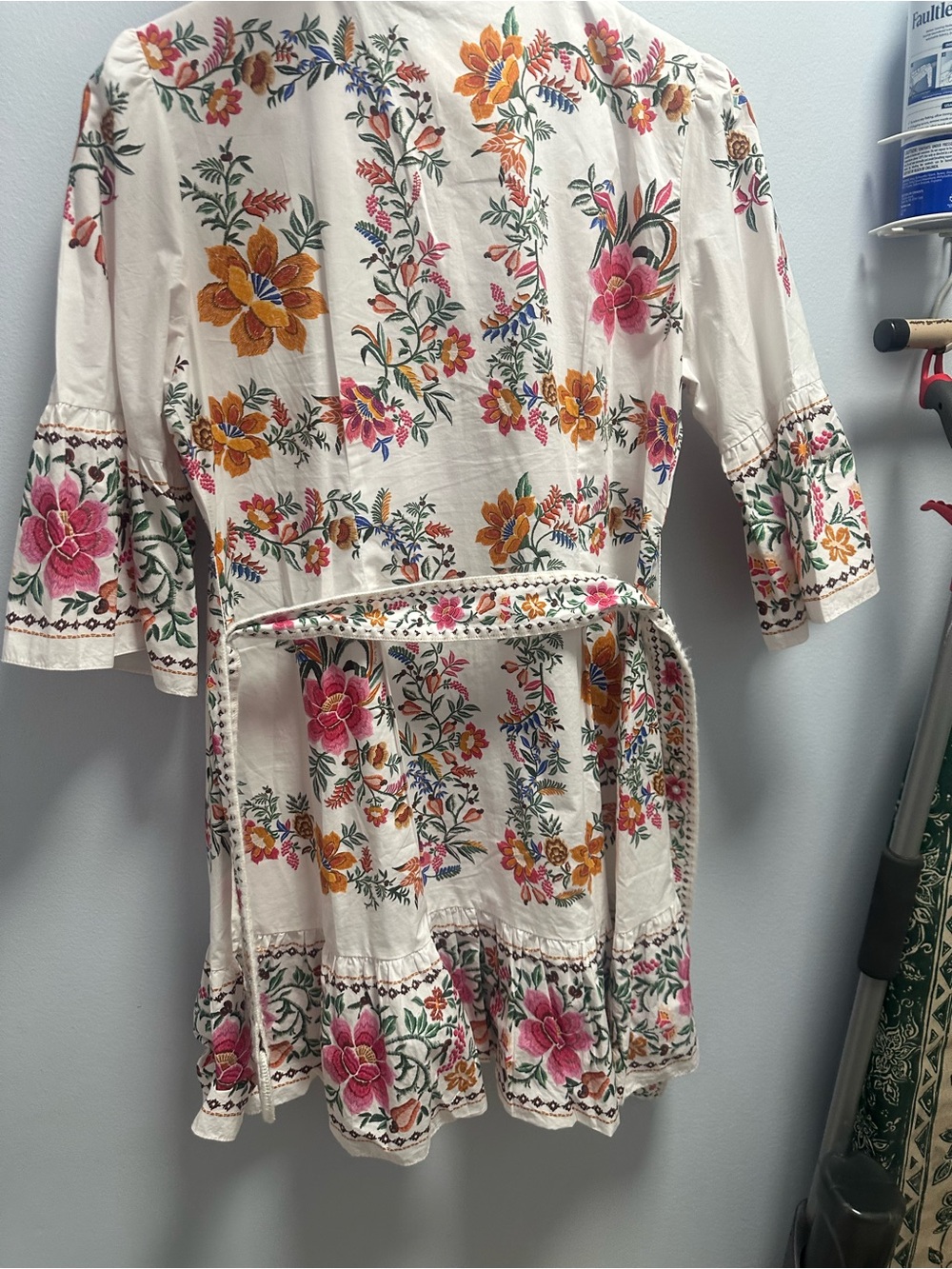 Farm Rio, dress, belted, stunning details, size XL - Picture 5 of 8